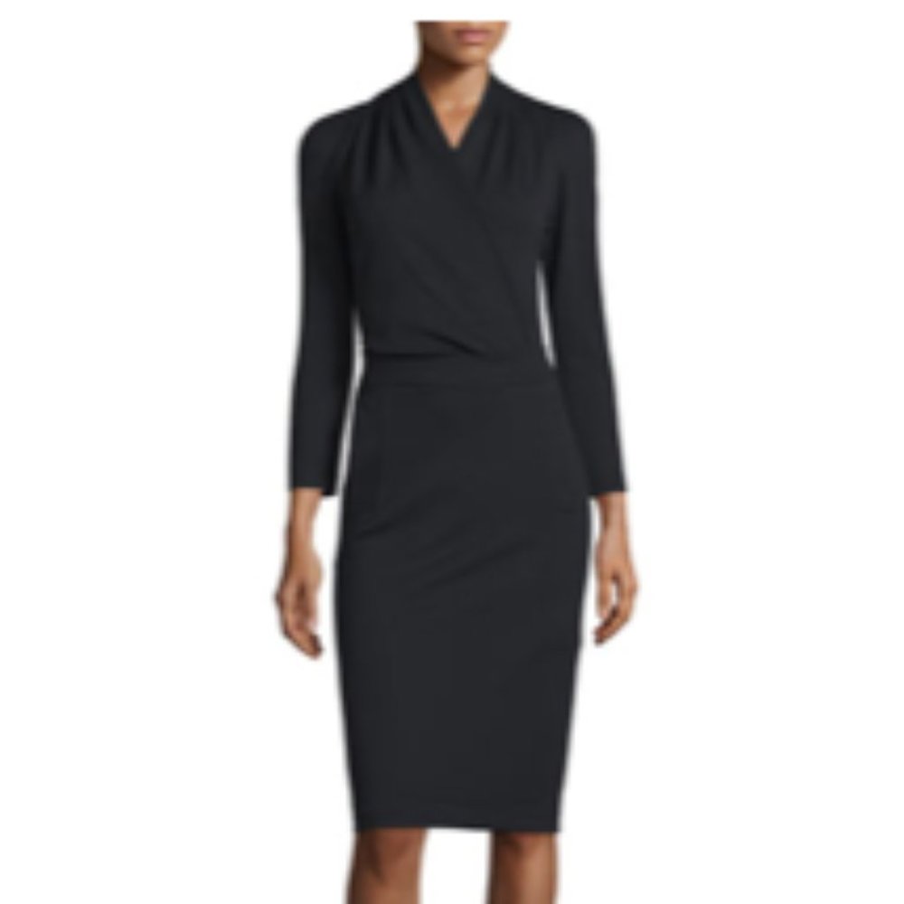 Armani Cross Neck Stretch MIDI Dress 16